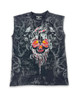 All Over Sleeveless T-Shirt - #716290RW Melting Skull
