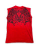 #716290RW - All Over Sleeveless T-Shirt - Gothic Wings back