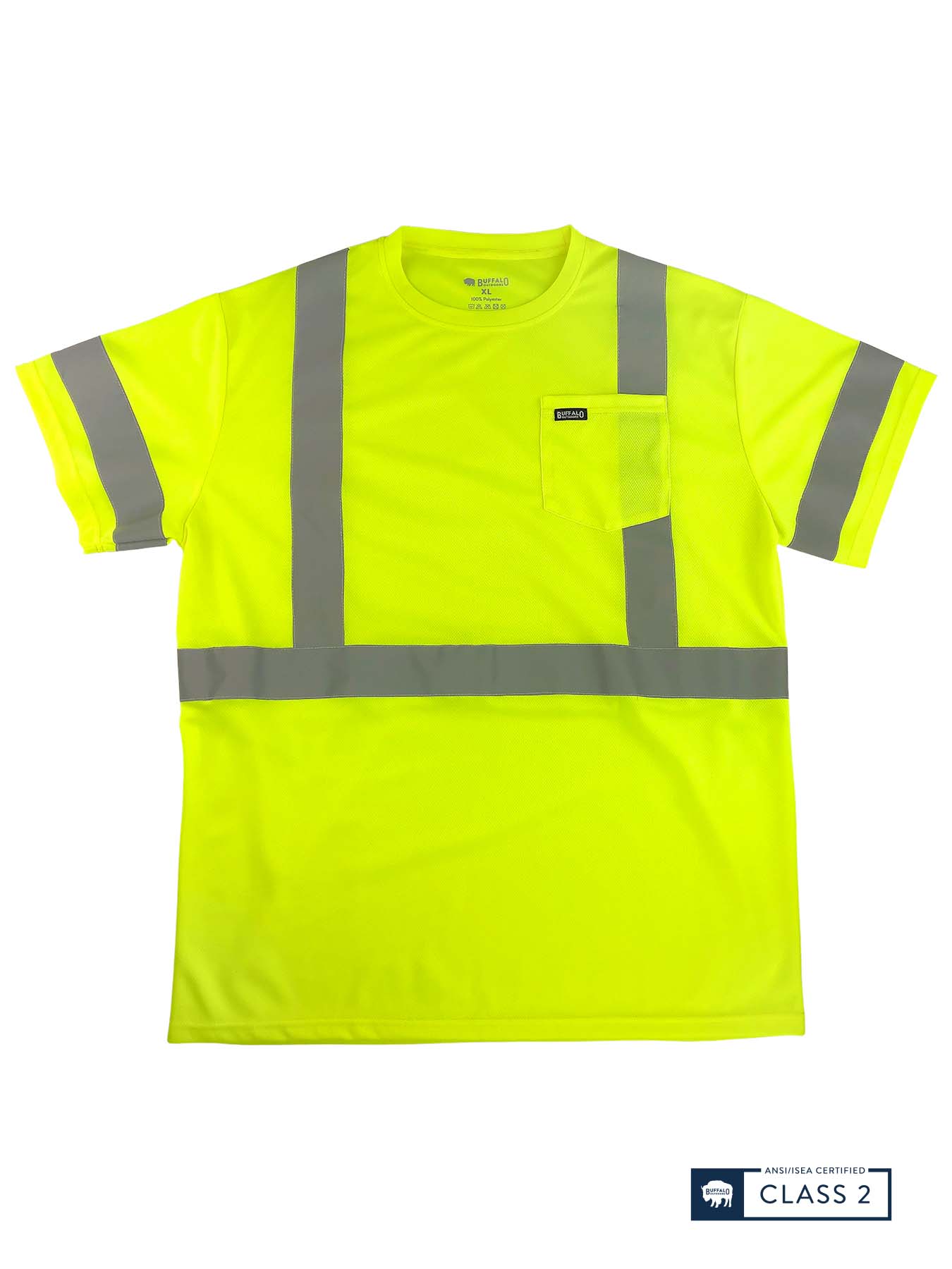 Outdoors | Hi Vis Reflective Safety Short Sleeve Pocket T-Shirt