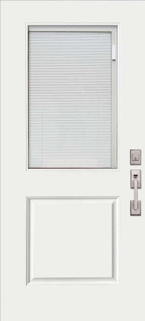 Half Lite Smooth with Blinds