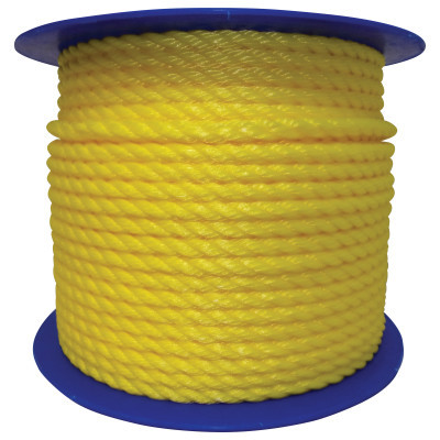 Orion Ropeworks Monofilament Twisted Yellow Poly Ropes, 600