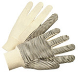 Dotted Canvas Gloves