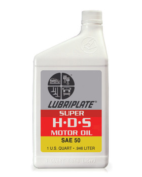LUBRIPLATE SUPER HDS  MOT. OIL - 50, 1 qt. Bottle, (12 BTL/CS)