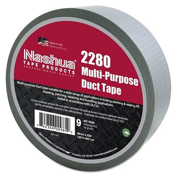 Nashua 2280 General Purpose Duct Tapes, Silver, 55m x 48mm x 9 mil (24 RL / CA)