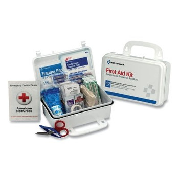 First Aid Only 10 Person ANSI First Aid Kit, Weatherproof Plastic Case, Wall Mount (1 KT / KT)