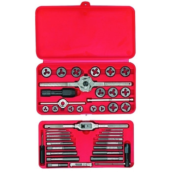 Irwin Hanson 41-Pc Machine Screw/Fractional Tap and Hex Die Set (1 ST / ST) Irwin Hanson 41-Pc Machine Screw/Fractional Tap and Hex Die Set (1 ST / ST)