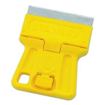 Stanley High Visibility Mini Blade Scraper, 1-3/16 in Length, 1-1/2 in Wide, Single-Edge (1 EA / EA)