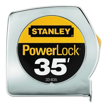 Stanley Powerlock Tape Rules Wide Blade, 1 in x 35 ft (1 EA / EA)