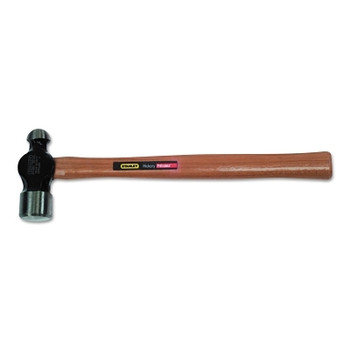 Stanley Ball Pein Hammer, Straight Hickory Handle, 16 in Overall Length, High Carbon Steel, 32 oz Head (1 EA / EA)