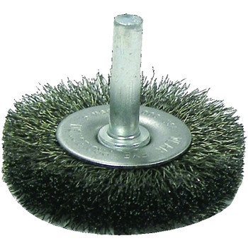 Weiler Crimped Wire Radial Wheel Brush, 2 in D, .014 in Steel Wire, 20,000 rpm (10 EA / BX)