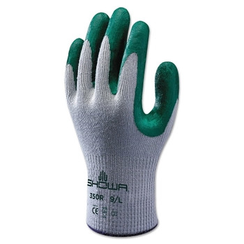 SHOWA Atlas Fit 350 Nitrile-Coated Glove, Small, Gray/Green (1 DZ / DZ)