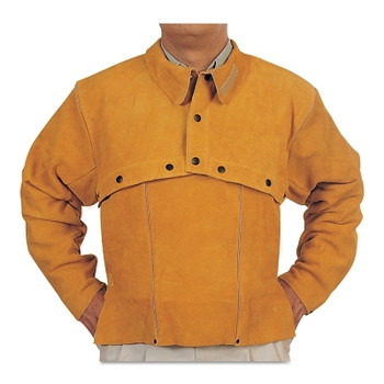 Best Welds Leather Cape Sleeves, Snaps Closure, Medium, Golden Brown (1 EA / EA)