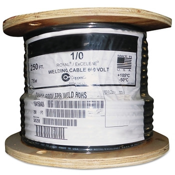 Best Welds Welding Cable, 1/0 AWG, 250 ft Reel, Black (250 FT / RE) Best Welds Welding Cable, 1/0 AWG, 250 ft Reel, Black (250 FT / RE)