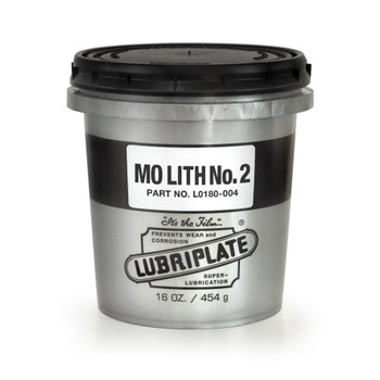 LUBRIPLATE MO-LITH NO. 2, 16 oz. Tub, (1 TUB/EA) LUBRIPLATE MO-LITH NO. 2, 16 oz. Tub, (1 TUB/EA)