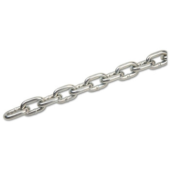 Peerless Grade 30 Proof Coil Chains, Size 1/2 in, 100 ft, 4500 lb Limit, Zinc (100 FT / DRM)