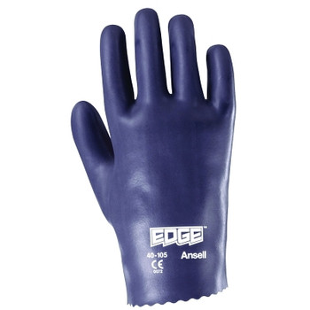 Ansell Edge Nitrile Gloves, Slip-On Cuff, Interlock Knit Lined, Size 7 (144 PR / CA)