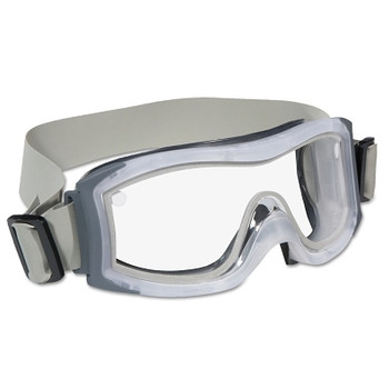 Bolle DUO Safety Goggles, AntiScratch/AntiFog, Clear Poly, Cloth Strap, Frosted Frame (1 PR / PR)