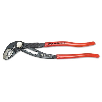 GEARWRENCH Push Button Tongue and Groove Pliers, 10 in, V-Jaw, 27 Adj. (1 EA / EA)