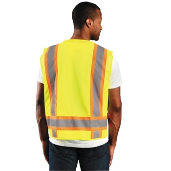 OccuNomix Class 2 Surveyor Style Mesh Vests, 3X-Large, Yellow (1 EA / EA)