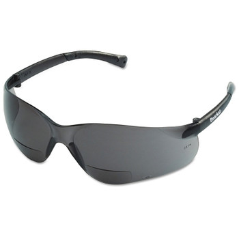 MCR Safety BearKat BK1 Series Bifocal Readers Safety Glasses, Gray Lens, 2.0 Dipter, Gray Frame (1 PR / PR)