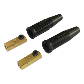 Best Welds Cable Connector, LC40 Female, Ball Point Connection, 1/0-2/0 Cable Capacity, Poly Bag with Sticker (2 EA / PK)