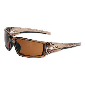 Honeywell Hypershock Safety Eyewear, Espresso Lens, Uvextreme Plus AF, Smoke Brown Frame (1 EA/EA)