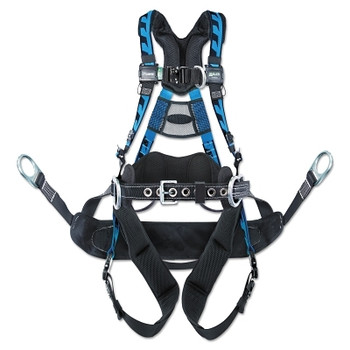 Honeywell Miller AirCore Tower Climb Harness w/ Bosun Chair, Front & Side D-Rings, Sm/Med Blue (1 EA / EA)