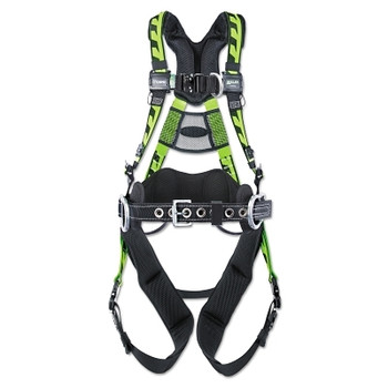 Honeywell Miller AirCore Tower Climbing Harness, Front & Side D-Rings,Sm/Med Green (1 EA / EA)