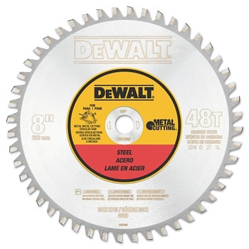 DeWalt Metal Cutting Saw Blades, 8 in, 48 Teeth (1 EA / EA)