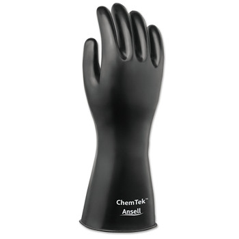 Ansell AlphaTec Butyl Gloves, Rough, Size 8, Black (1 PR / PR)