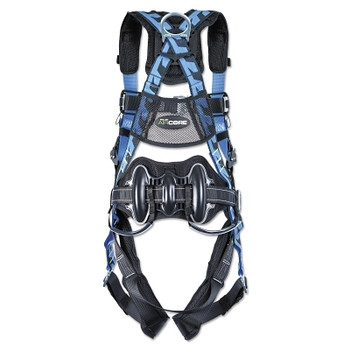 Honeywell Miller AirCore Wind Energy Harness, Frnt and Side Steel D-Rings, 2XL/3XL Blue (1 EA / EA)