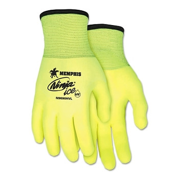 MCR Safety Ninja Ice Hi-Vis Gloves, XX-Large, Hi-Vis Lime/White (12 PR / DZ)