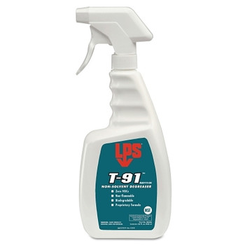 LPS T-91 Non-Solvent Degreasers, 28 oz Trigger Spray Bottle (12 EA / CA)