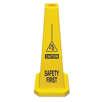 Cortina Lamba Safety Cone, Safety First, Yellow (5 EA / CA)