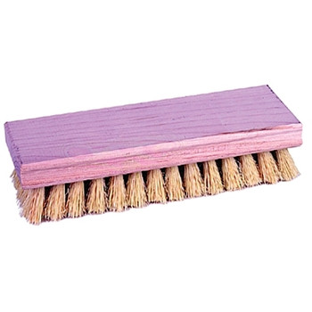 Weiler Hand Scrub Brushes, 8 in Hardwood Block, 1 1/8 in Trim L, White Tampico Fill (12 EA / CTN)