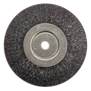 Weiler Polyflex Narrow Face Crimped Wire Wheel, 6 in D, .0104 Wire, 5/8-1/2 Arbor Hole (2 EA / CTN) Weiler Polyflex Narrow Face Crimped Wire Wheel, 6 in D, .0104 Wire, 5/8-1/2 Arbor Hole (2 EA / CTN)