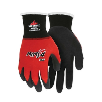 MCR Safety Ninja BNF Gloves, Medium, Black/Gray (12 PR / DZ)