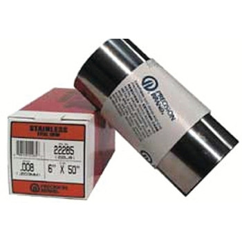 Precision Brand Stainless Steel Shim Stock Rolls, 0.1, Stainless Steel 302, 0.0005" x 50" x 6" (1 ROL / ROL)