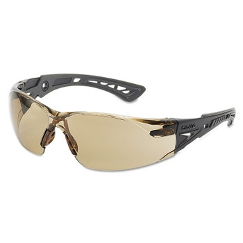 Bolle Safety Rush+ Series Safety Glasses, Twilight Lens, Platinum Anti-Fog/Anti-Scratch (10 PR / BX)
