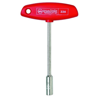 Wiha Tools T-Handle Nut Drivers, 8 mm, 8 in Overall L, 10 per box (1 EA / EA)