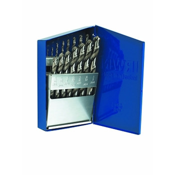 Irwin Reduced Shank High Speed Steel Drill Bit Sets, 1/16 in-1/2 in Cut Dia, 17/Set (1 SET / SET)