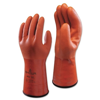 SHOWA 460 Series Gloves, 9/Large, Orange (1 DZ / DZ)