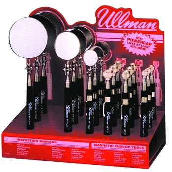 Ullman Magnetic Pick-Up Tool & Inspection Mirror Displays (1 EA / EA)