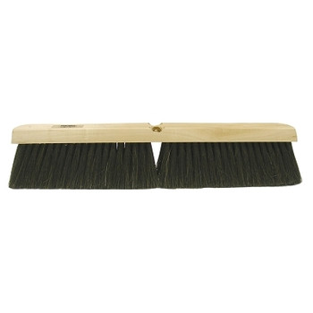 Weiler Horsehair/Polystyrene/Polypropylene Medium Sweep Brushes, 24 in, 3 in Trim L, BK (1 EA / EA)