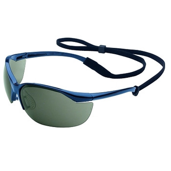 Honeywell North Vapor Eyewear, TSR Gray Lens, Polycarbonate, Hard Coat, Metallic Blue Frame (10 PR / BX)