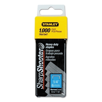 Stanley Heavy-Duty Staples, 1/4 in (7 BX / CTN)