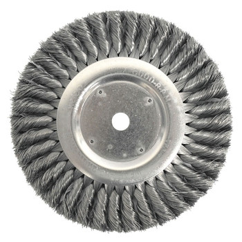Weiler Standard Twist Knot Wire Wheel, 8 in D x 5/8 in W, .0118 in Steel, 6,000 rpm (2 EA / CTN)