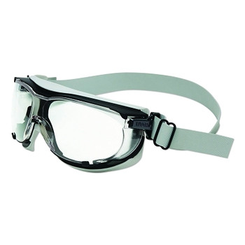 Honeywell Uvex Carbonvision Safety Goggle, Clear Lens, Black/Gray Frame, Dura-Streme, Fabric (1 PR / PR)