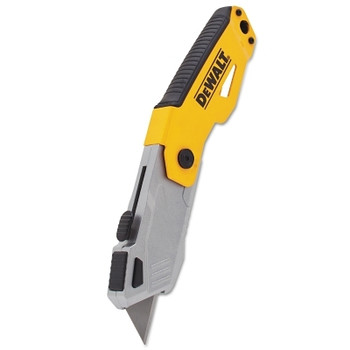 DeWalt Folding Retractable Auto-Load Pocket Knives, 6 3/4 in, Retractable Blade, Yellow (6 EA / CA)