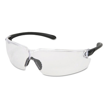 MCR Safety BlackKat Safety Glasses, Clear Lens, Uncoated, Frame (12 PR / DZ)